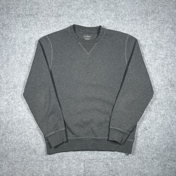 L.L. Bean Other - L.L. Bean Pullover‎ Sweater Men's Size Small Reg Grey Traditional Fit V Notch